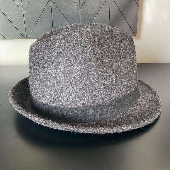 Goodfellow & Co 100% Wool Fedora Hat Grey Size M/L - Picture 2 of 8